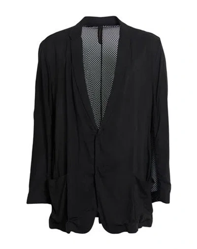 Giovanni Cavagna Man Blazer Black Size 40 Silk, Polyester