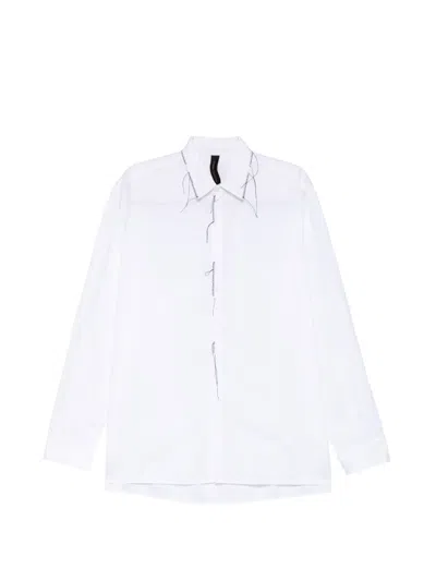 Giovanni Cavagna Stitch-detail Shirt In White