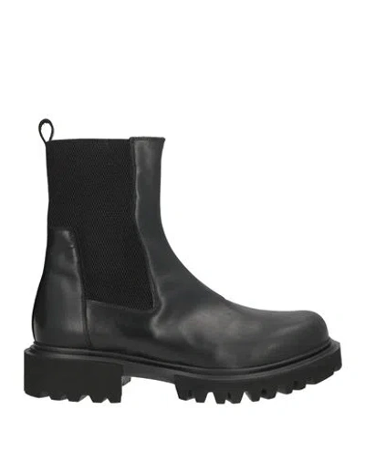 Giovanni Conti Man Ankle Boots Black Size 10 Calfskin