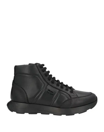 Giovanni Conti Man Ankle Boots Black Size 10 Leather