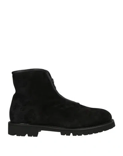 Giovanni Conti Man Ankle Boots Black Size 8.5 Leather