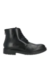 Giovanni Conti Man Ankle Boots Black Size 9 Calfskin In Black
