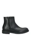 Giovanni Conti Man Ankle Boots Black Size 9 Calfskin In Black