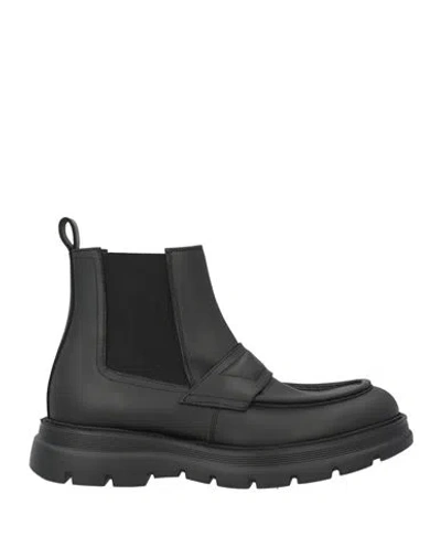 Giovanni Conti Man Ankle Boots Black Size 9 Calfskin