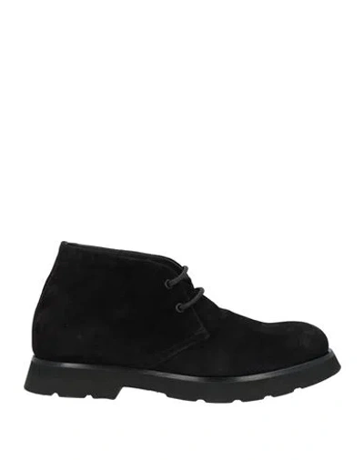 Giovanni Conti Man Ankle Boots Black Size 9 Leather