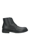 Giovanni Conti Man Ankle Boots Black Size 9 Leather In Black