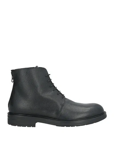Giovanni Conti Man Ankle Boots Black Size 9 Leather