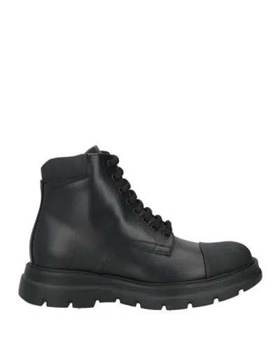 Giovanni Conti Man Ankle Boots Black Size 9 Leather