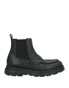 Giovanni Conti Man Ankle Boots Black Size 9 Leather In Black