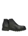 Giovanni Conti Man Ankle Boots Black Size 9 Leather In Black