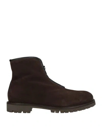 Giovanni Conti Man Ankle Boots Chocolate Brown Size 9 Leather