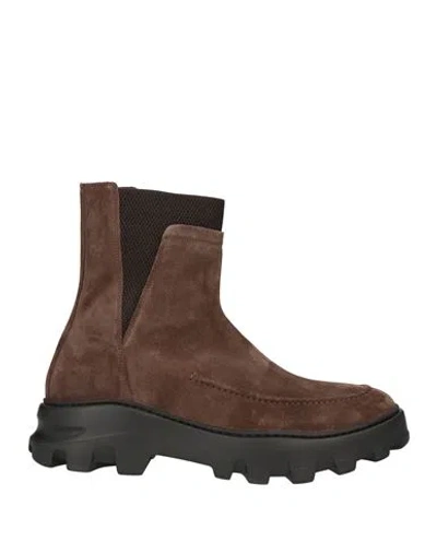 Giovanni Conti Man Ankle Boots Dark Brown Size 11 Soft Leather