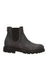 Giovanni Conti Man Ankle Boots Dark Brown Size 9 Soft Leather In Brown