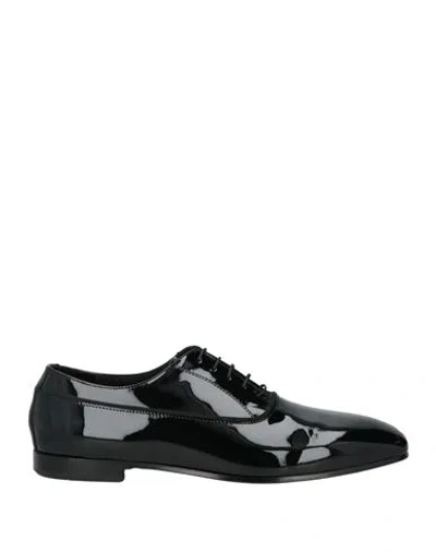 Giovanni Conti Man Lace-up Shoes Black Size 12 Leather