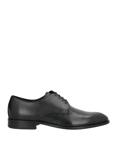 Giovanni Conti Man Lace-up Shoes Black Size 9 Calfskin