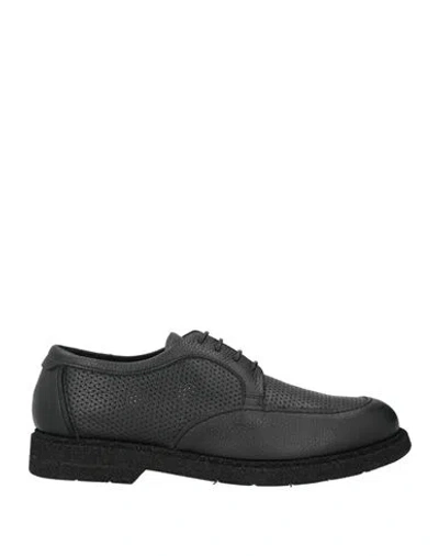 Giovanni Conti Man Lace-up Shoes Black Size 9 Leather