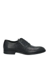 Giovanni Conti Man Lace-up Shoes Black Size 9 Leather In Black