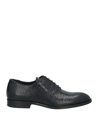 Giovanni Conti Man Lace-up Shoes Black Size 9 Leather