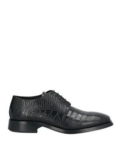 Giovanni Conti Man Lace-up Shoes Black Size 9 Leather