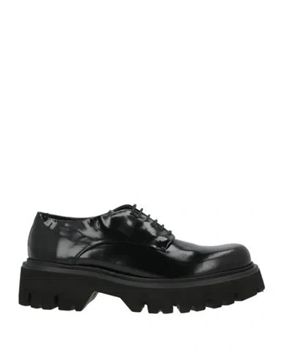 Giovanni Conti Man Lace-up Shoes Black Size 10 Leather