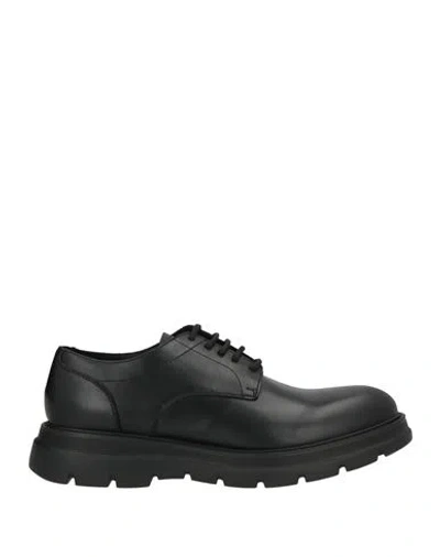 Giovanni Conti Man Lace-up Shoes Black Size 9 Calfskin