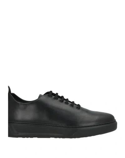 Giovanni Conti Man Lace-up Shoes Black Size 9 Calfskin In Animal Print