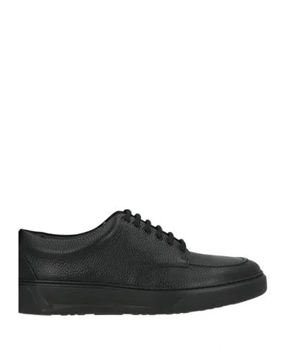 Giovanni Conti Man Lace-up Shoes Black Size 9 Leather