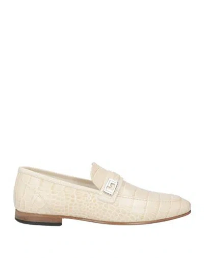 Giovanni Conti Man Loafers Beige Size 8 Calfskin
