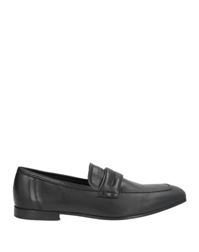 Giovanni Conti Man Loafers Black Size 10 Leather