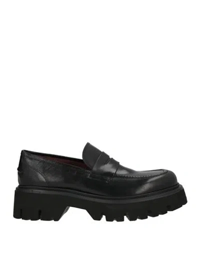 Giovanni Conti Man Loafers Black Size 9 Calfskin