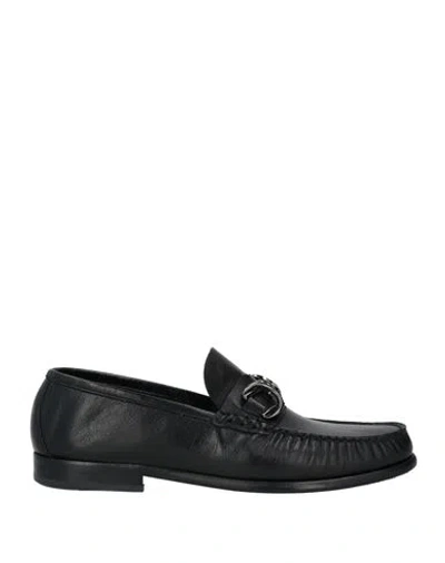 Giovanni Conti Man Loafers Black Size 9 Leather