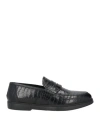 Giovanni Conti Man Loafers Black Size 9 Leather In Black