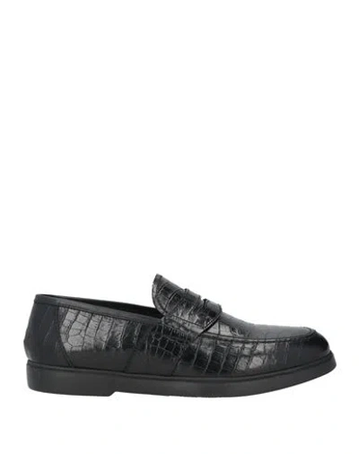 Giovanni Conti Man Loafers Black Size 9 Leather