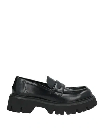 Giovanni Conti Man Loafers Black Size 9 Leather