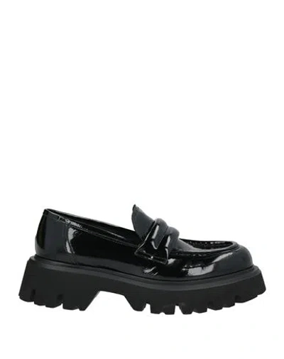 GIOVANNI CONTI GIOVANNI CONTI MAN LOAFERS BLACK SIZE 9 LEATHER