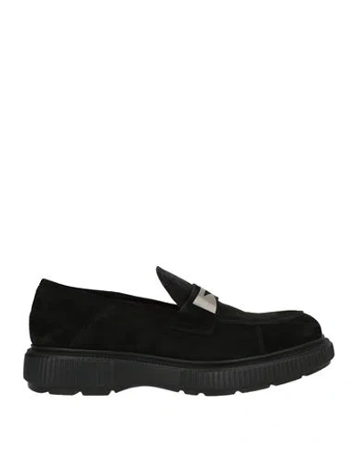 Giovanni Conti Man Loafers Black Size 9 Leather