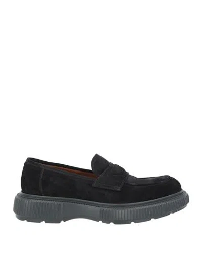 Giovanni Conti Man Loafers Black Size 9 Leather In Multi