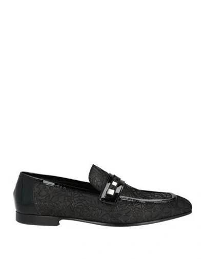 Giovanni Conti Man Loafers Black Size 9 Synthetic Material