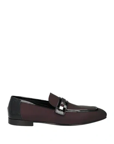 Giovanni Conti Man Loafers Burgundy Size 9 Leather