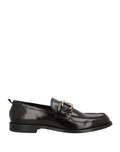 Giovanni Conti Man Loafers Burgundy Size 9 Leather In Red