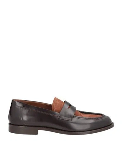 Giovanni Conti Man Loafers Chocolate Brown Size 10 Leather