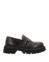 Giovanni Conti Man Loafers Dark Brown Size 12 Leather