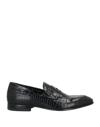 Giovanni Conti Man Loafers Midnight Blue Size 9 Leather