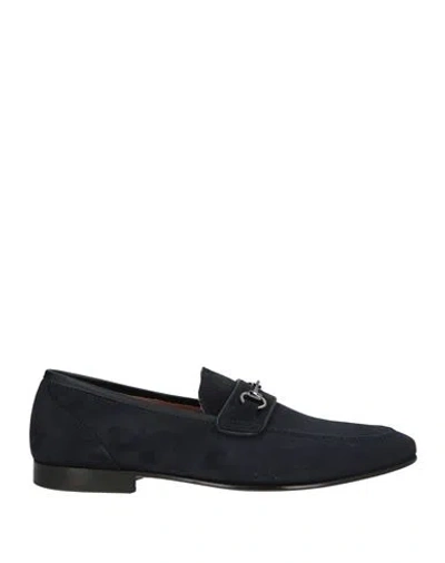 Giovanni Conti Man Loafers Midnight Blue Size 9 Leather