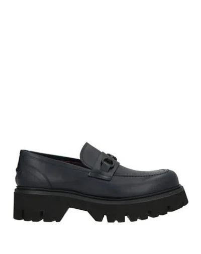 Giovanni Conti Man Loafers Midnight Blue Size 9 Leather