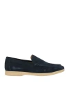 Giovanni Conti Man Loafers Navy Size 13 Leather In Blue