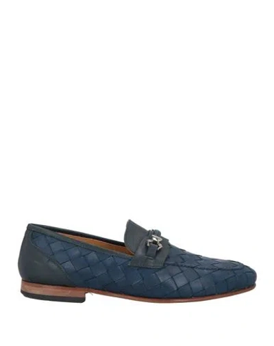 Giovanni Conti Man Loafers Navy Size 9 Calfskin