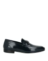 Giovanni Conti Man Loafers Navy Size 9 Leather In Blue