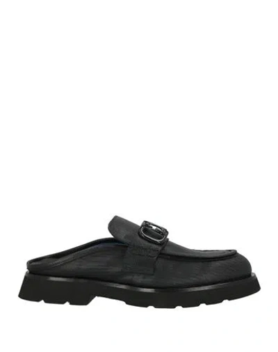 Giovanni Conti Man Mules & Clogs Black Size 9 Calfskin