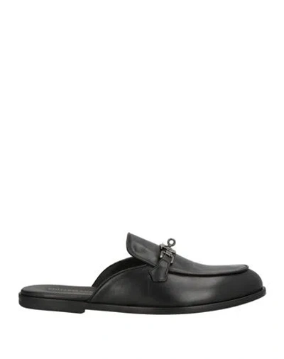 Giovanni Conti Man Mules & Clogs Black Size 9 Calfskin